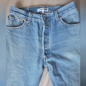 Re/Done Light Blue Straight Jeans